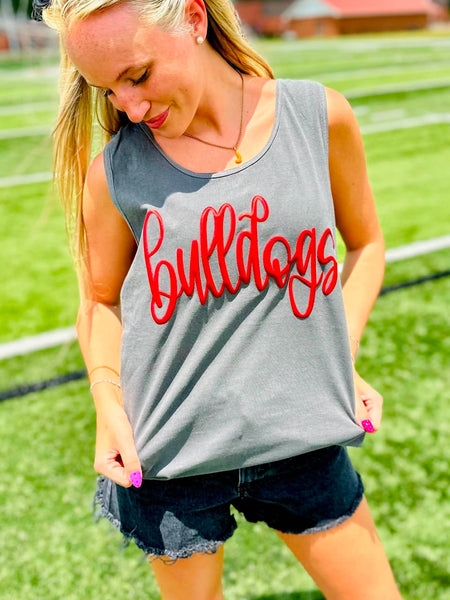 Fancy Font GAME136 Team Cursive Puff Graphic