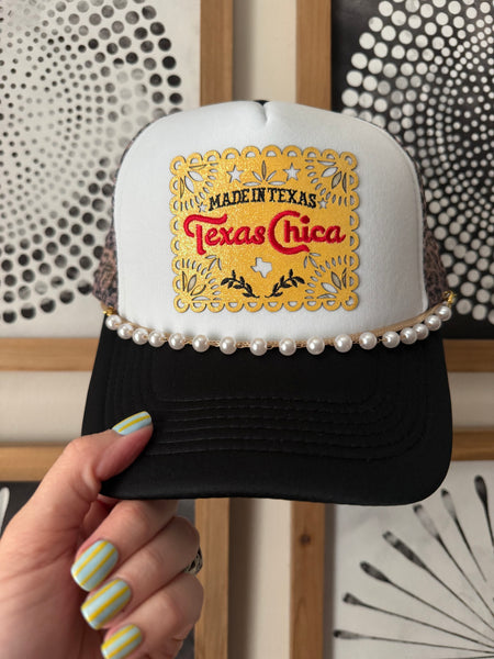 Texas Chica Leopard Trucker