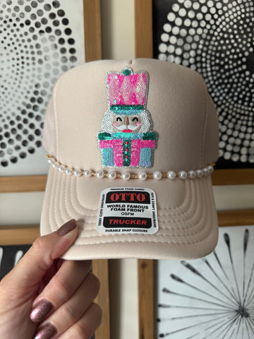 Sequin Nutcracker Trucker