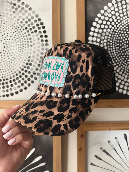 Long Live Cowboys Leopard Cap