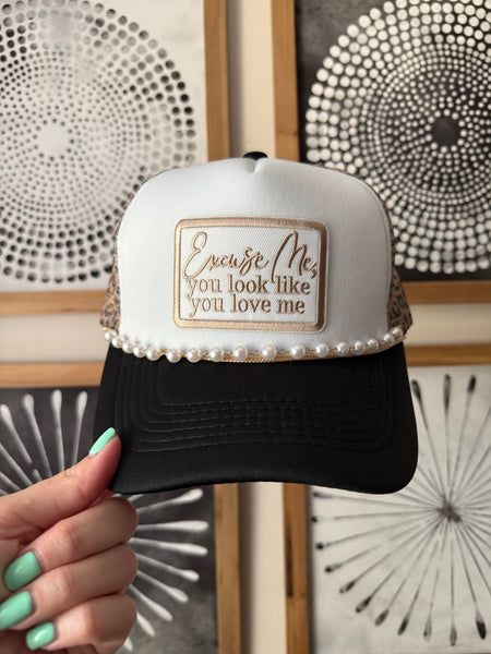 Excuse Me Leopard Trucker