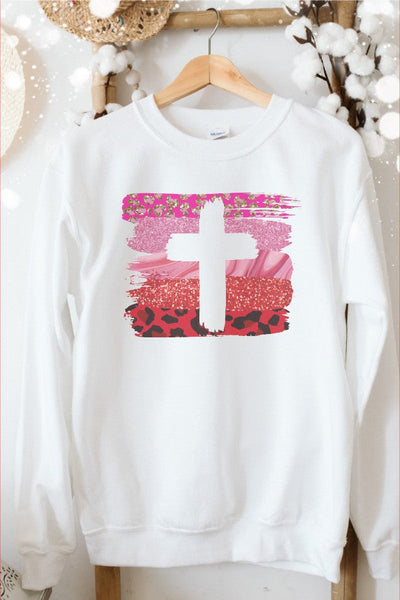 Valentine Cross Brush Tee