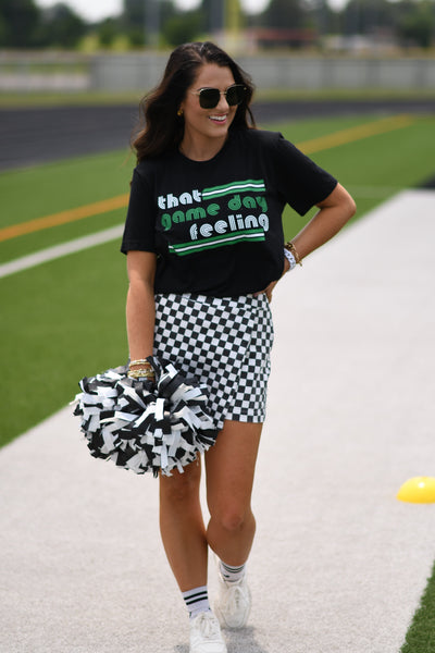 Green That Game Day Feeling Tee