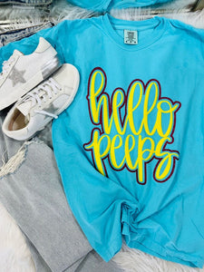 Hello Peeps Double Puff/Glitter Combo Tee