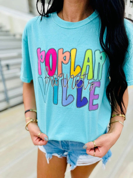 Rainbow Preppy Mascot Custom Offset Tee