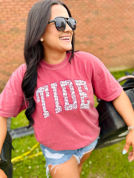Custom Coquette Bow Varsity Tee