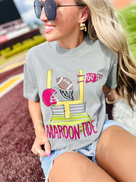 Custom Mascot Field Goal Graphic Tee