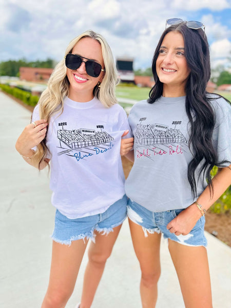 Custom Football GAME07 Stands Graphic Tee