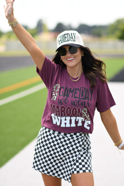On Game Days We Wear Maroon and White Tee