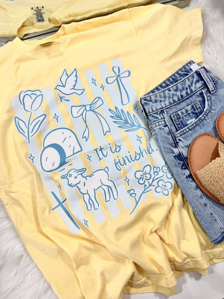 It Is Finished Pastel DTF Tee