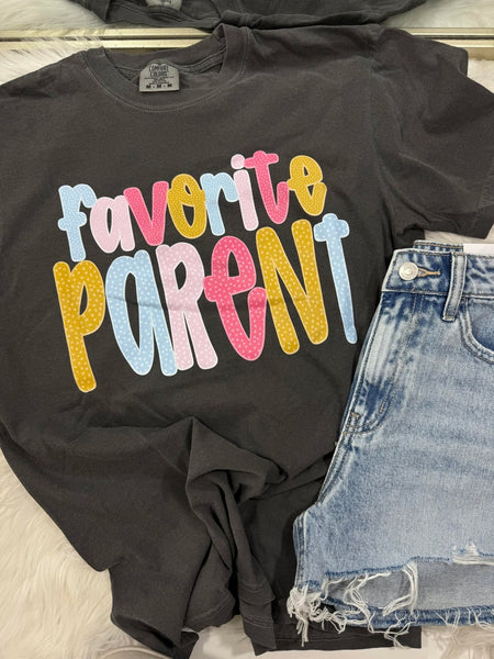Favorite Parent Colorful DTF Tee