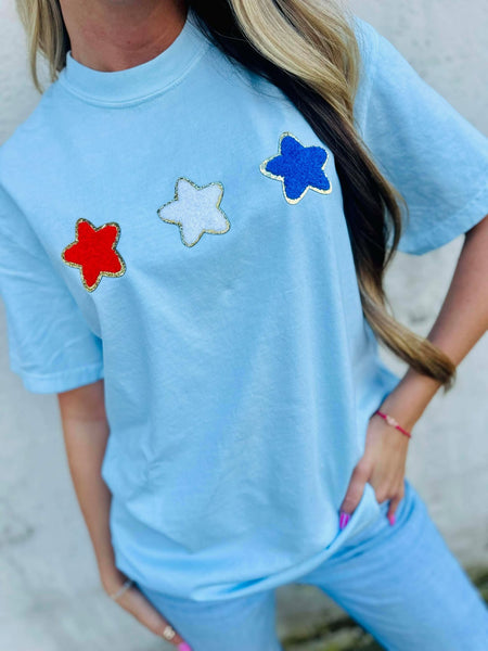 American Stars Trio Chenille Patch Tee