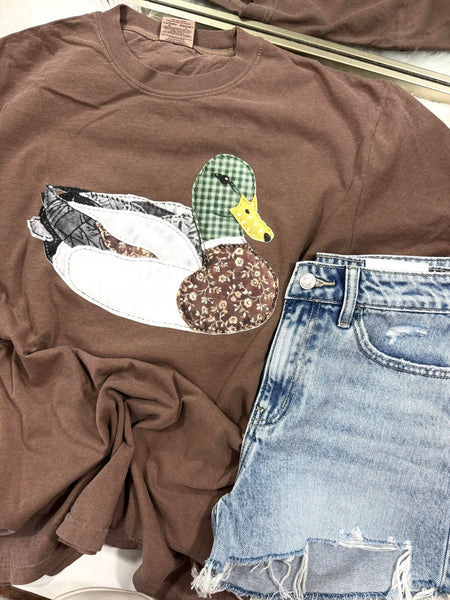Patchwork Mallard Duck DTF Tee