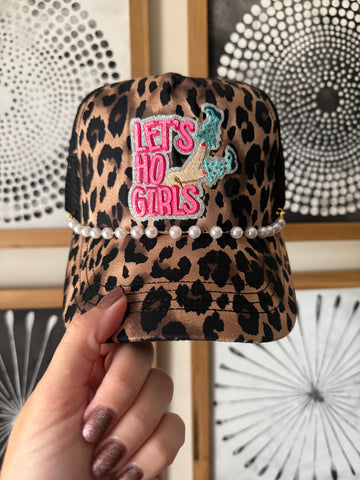 Let's Ho Girls Leopard Cap