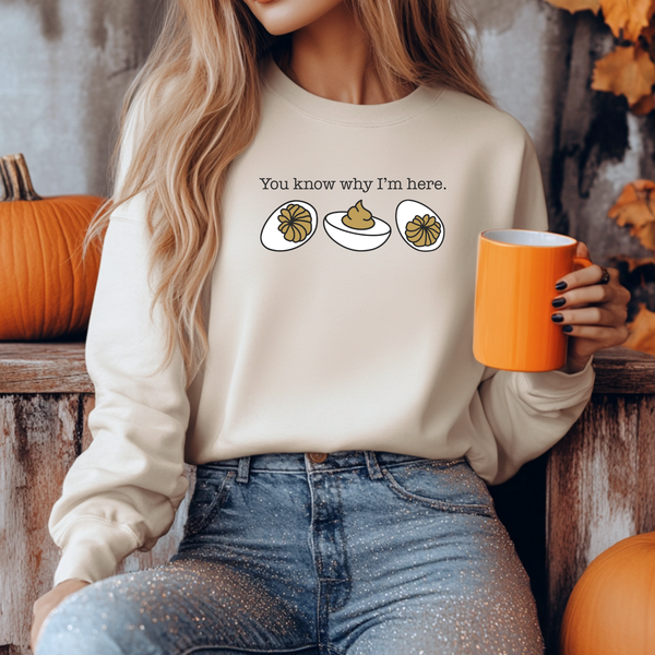 ou Know Why I’m Here Graphic Sweatshirt