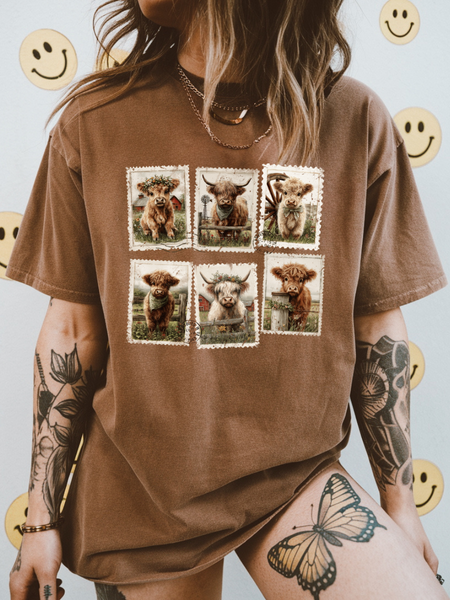 Highland Postcard Graphic Tee