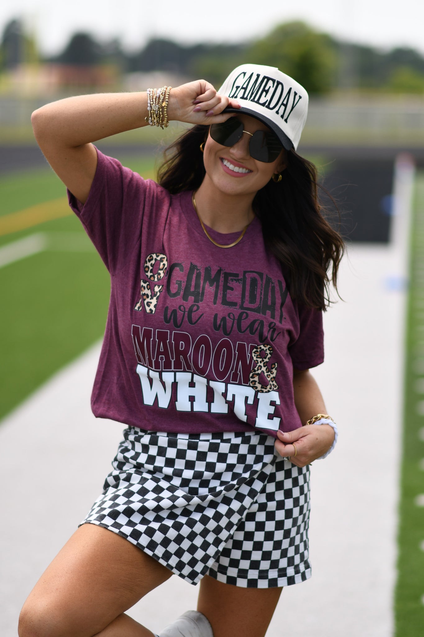 On Game Days We Wear Maroon and White Tee