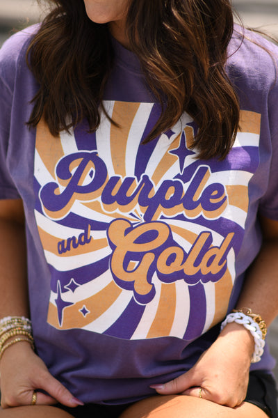 Purple and Gold Vibes Tee