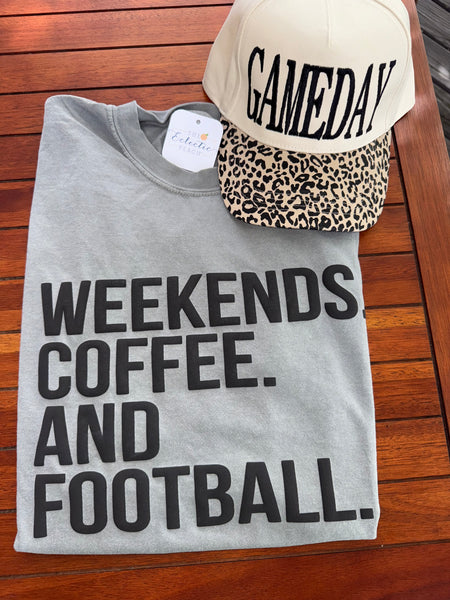 Weekends. Coffee. Football. Tee