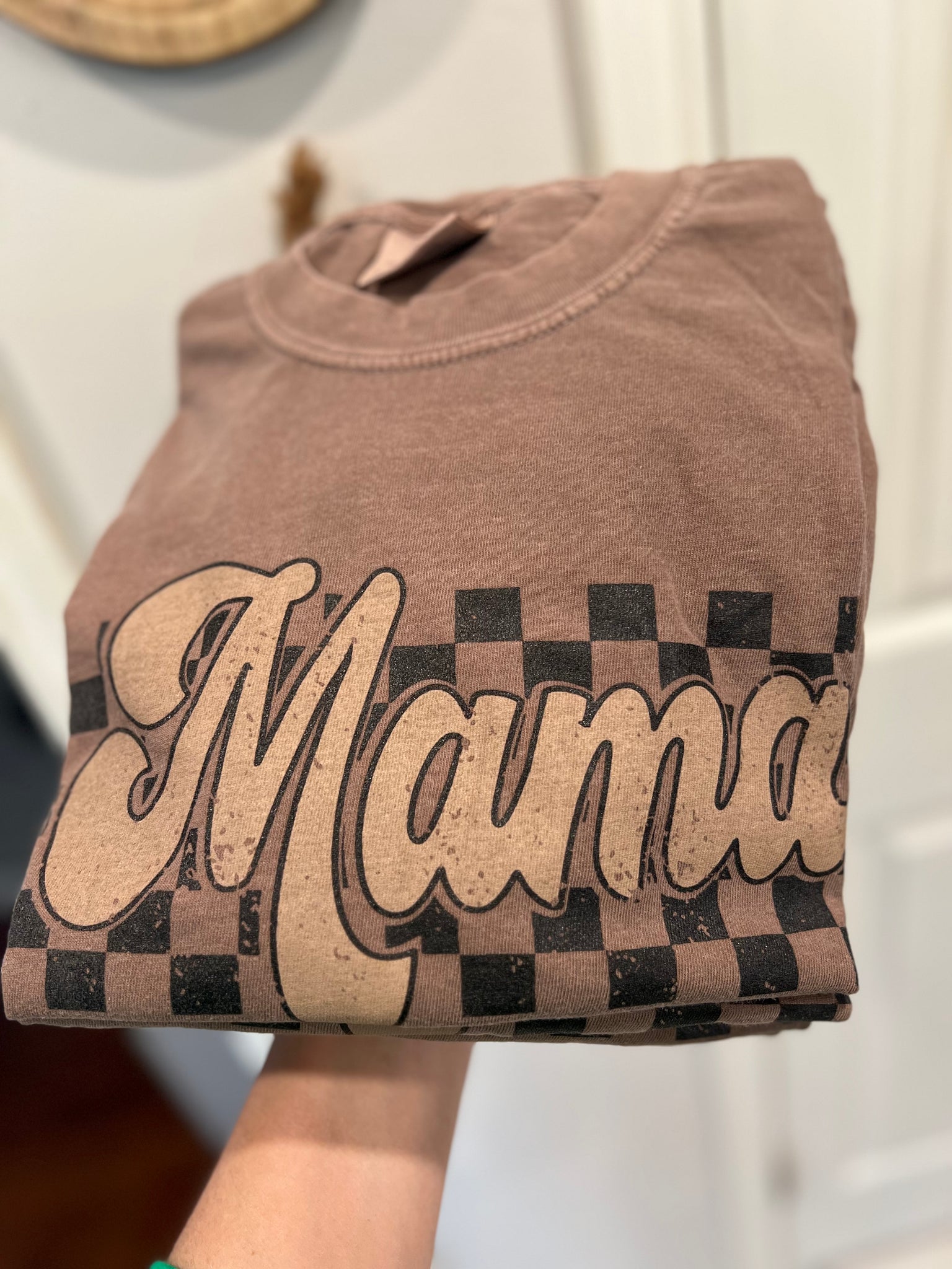 Mama Checkered Tee