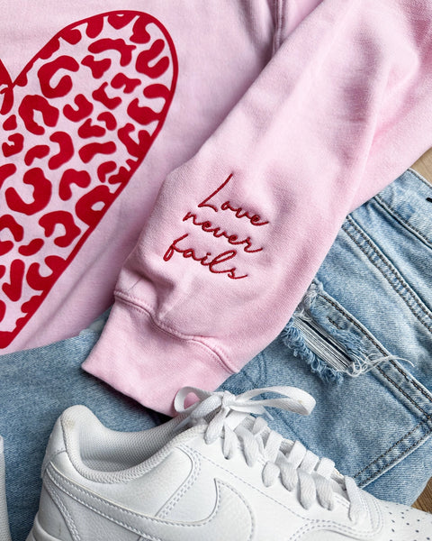 Leopard Heart Sweatshirt