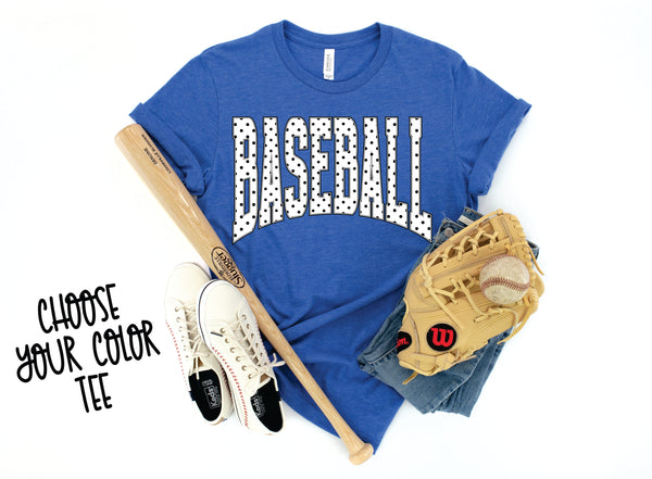 Baseball Polka Dot *Pick Your Color* WEEKEND SALE