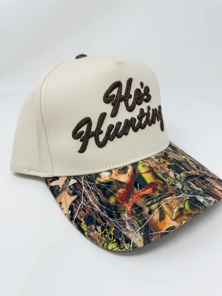 He’s Hunting Camo Cap