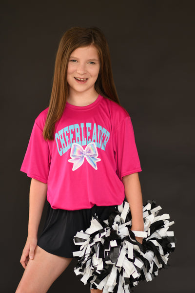 Cheerleader Bow Dri Fit Tee