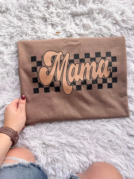 Mama Checkered Tee