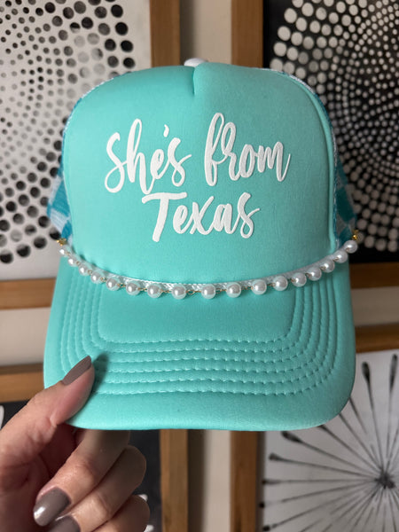She's From Texas Trucker *7 Color Options