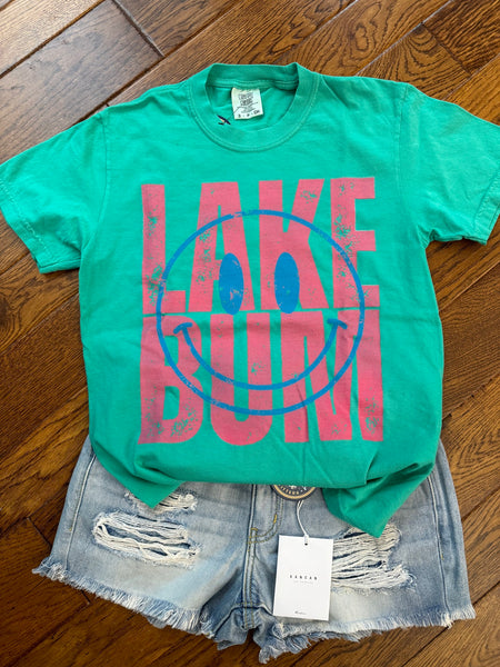 Lake Bum Smiley Tee