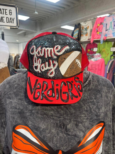 Custom Hand Painted Game Day Hats