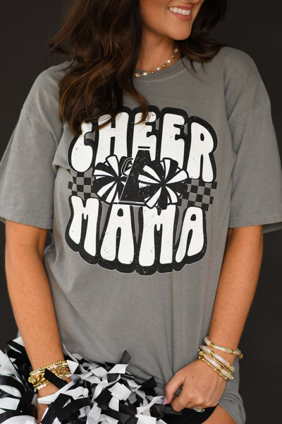 Cheer Mama Checkered Tee