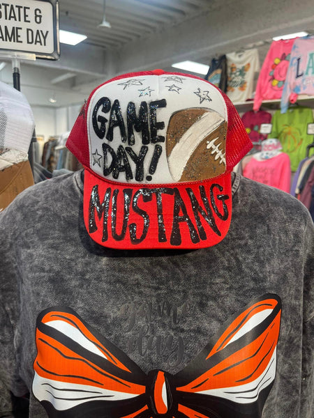 Custom Hand Painted Game Day Hats