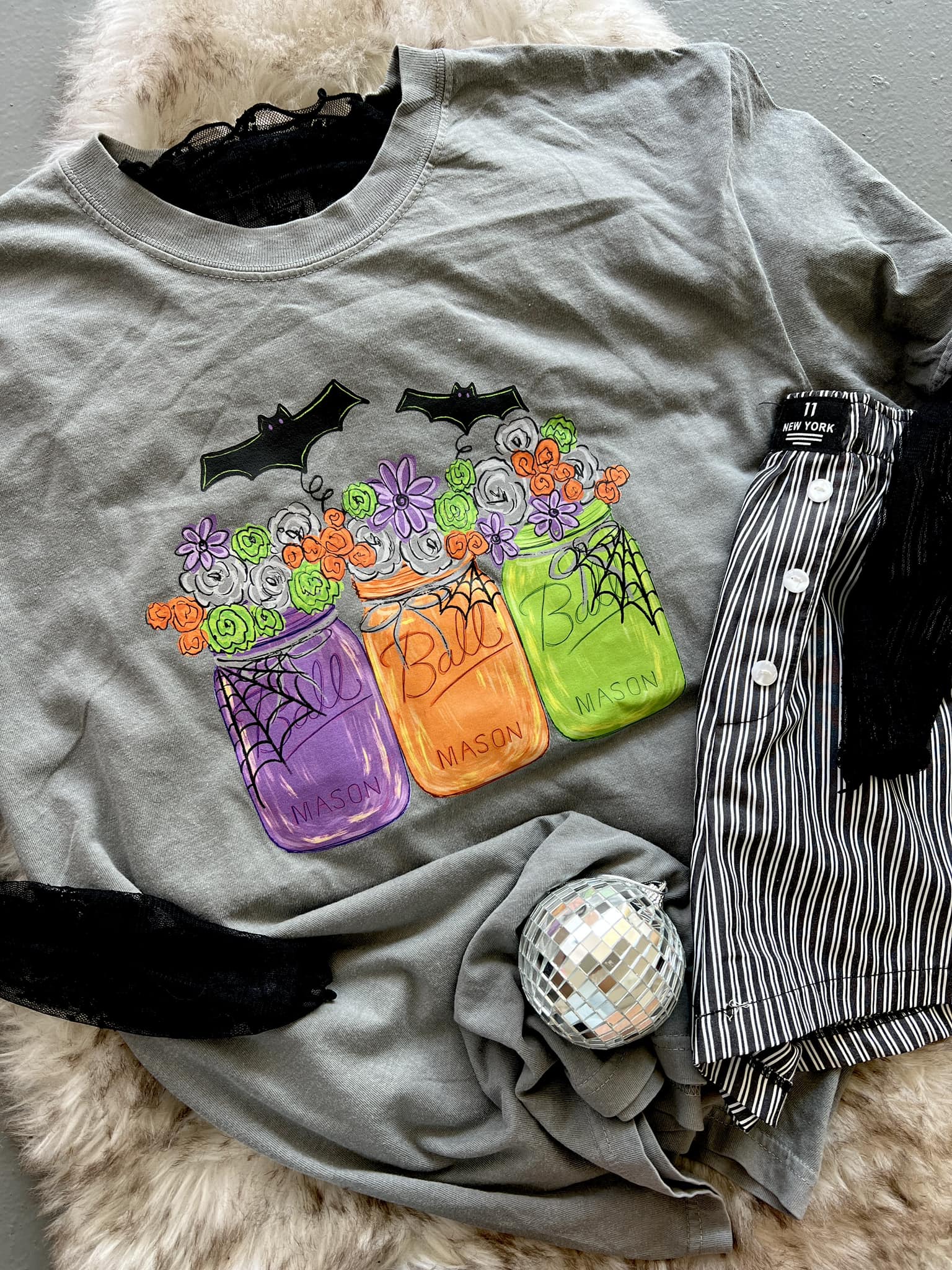 Spooky Halloween Color Jar's Cute DTF Tee