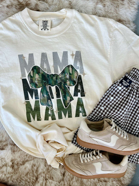 Mama Camo Coquette Bow DTF
