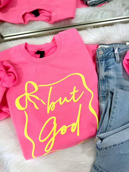 But God Bow Puff Sweatshirt