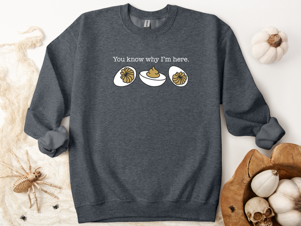 ou Know Why I’m Here Graphic Sweatshirt