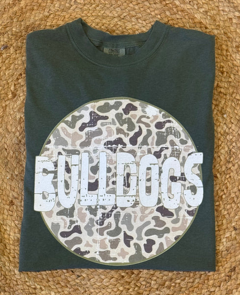 Custom Camo Mascot Tee