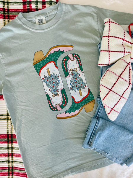 Cowgirl Boots Holiday Graphic Tee