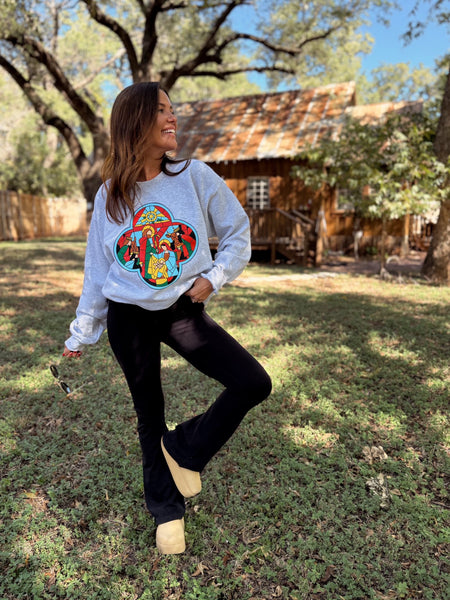 Stained-Glass Nativity Tee/Sweatshirt