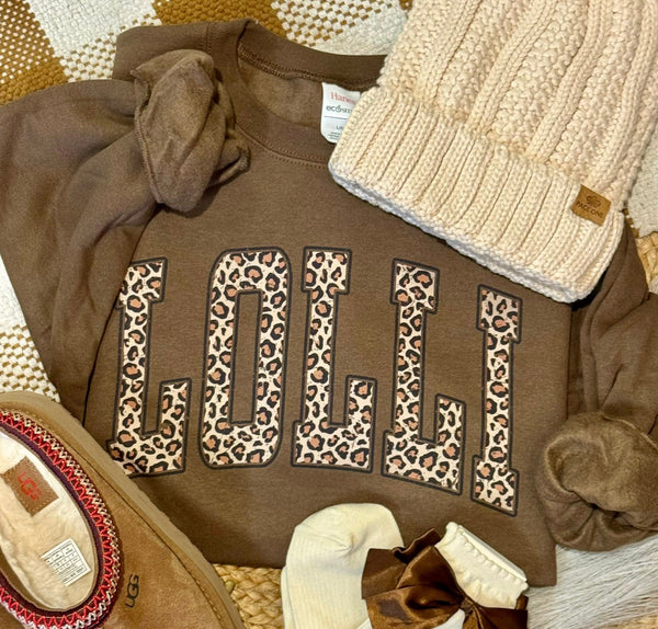 Leopard Name Sweatshirt
