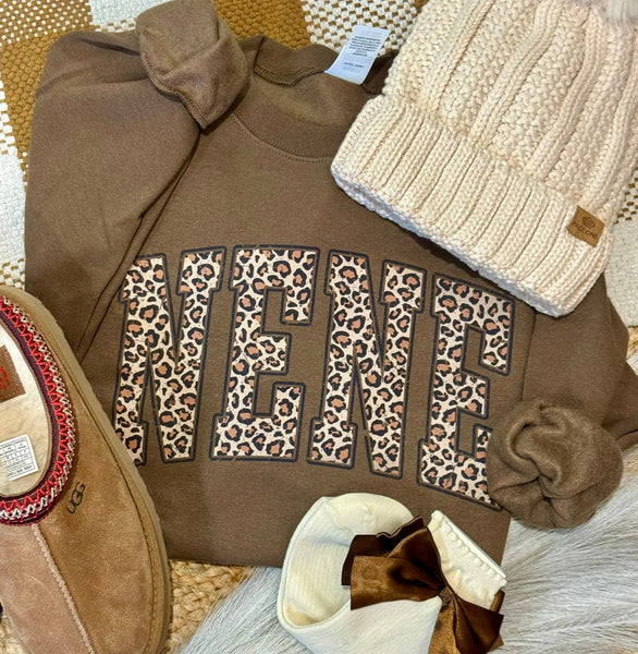 Leopard Name Sweatshirt