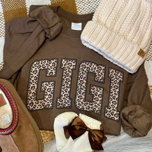 Leopard Name Sweatshirt