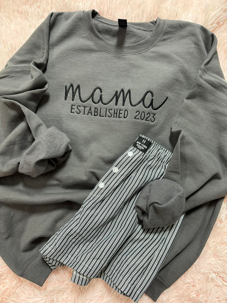 Mama Established Embroidered Sweatshirt