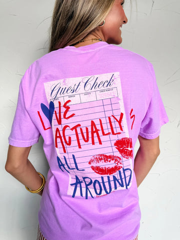 Love Guest Check Tee