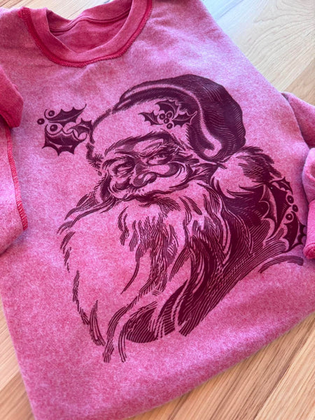 Vintage Santa Inside Out Graphic Sweatshirt