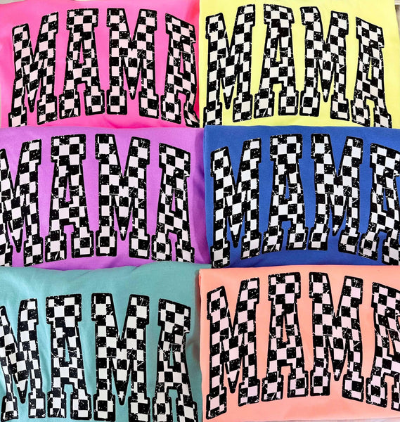 Mama Checkered Tee
