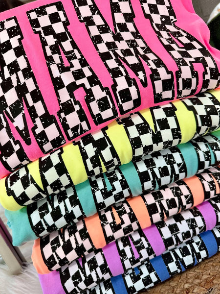 Mama Checkered Tee