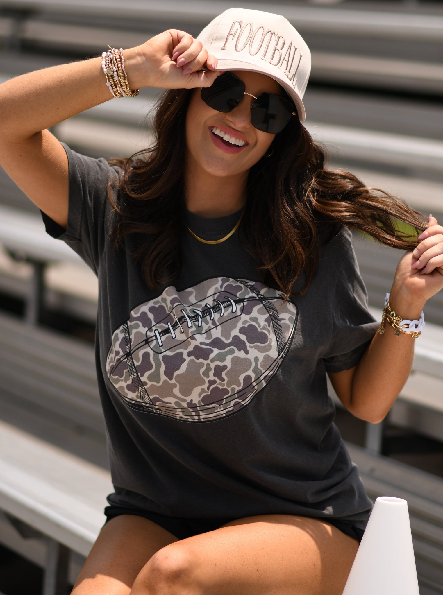 Camo Football Tee